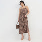 Animal Print Flared Dress