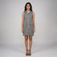 Checkered Collar Sleeveless Dress