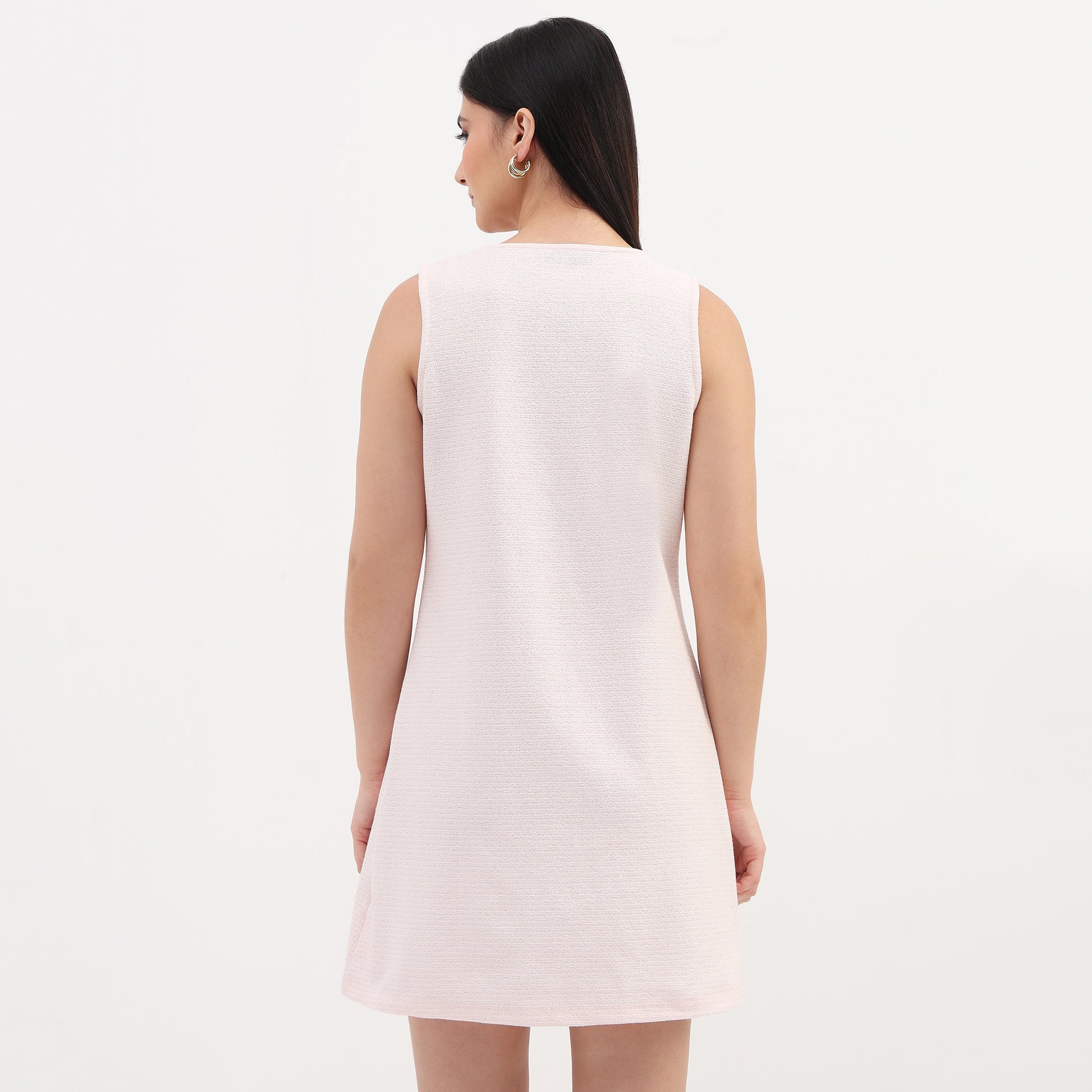 Sleeveless Textured Dress