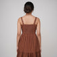 Cotto Flare Strappy Dress