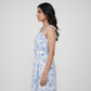 Printed Flared Strappy Dress