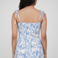 Printed Flared Strappy Dress