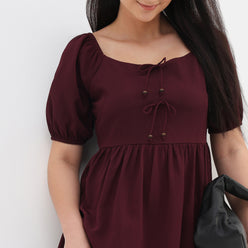 Solid Flared Dress