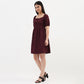 Solid Flared Dress