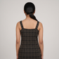 Checkered Slim Fit Dress