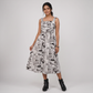 Printed Flared Strappy Dress