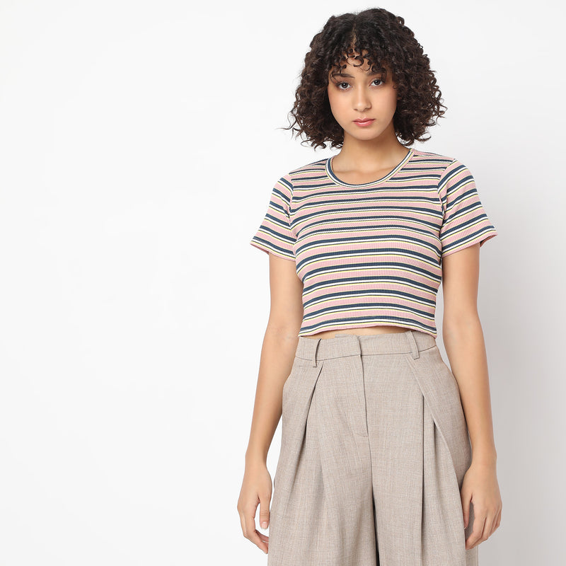 Slim Fit Striped T-Shirt