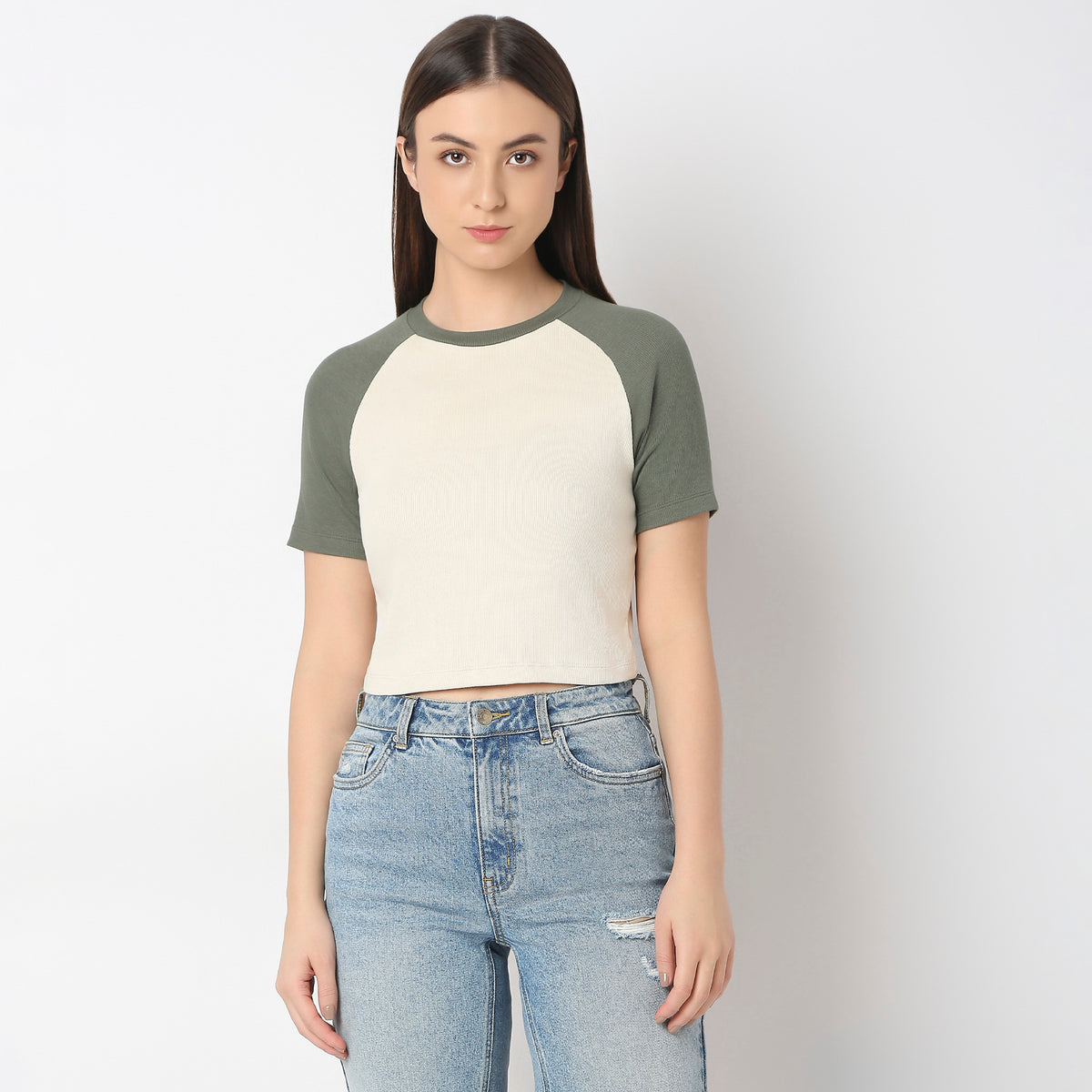 Regular Fit Solid T-Shirt