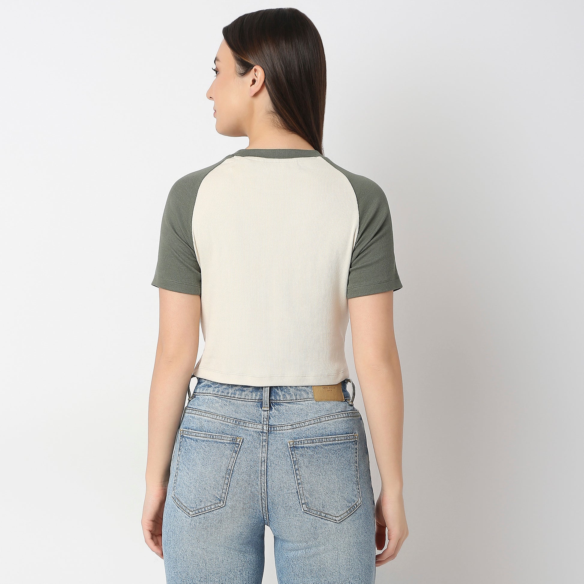 Buy Women Fitted Solid Short Sleeve T-Shirt  - Style Union