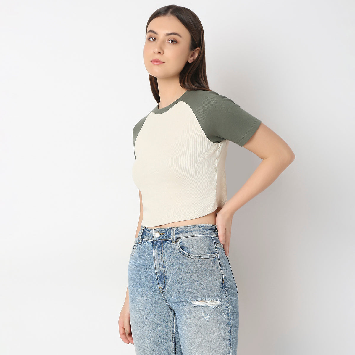 Regular Fit Solid T-Shirt