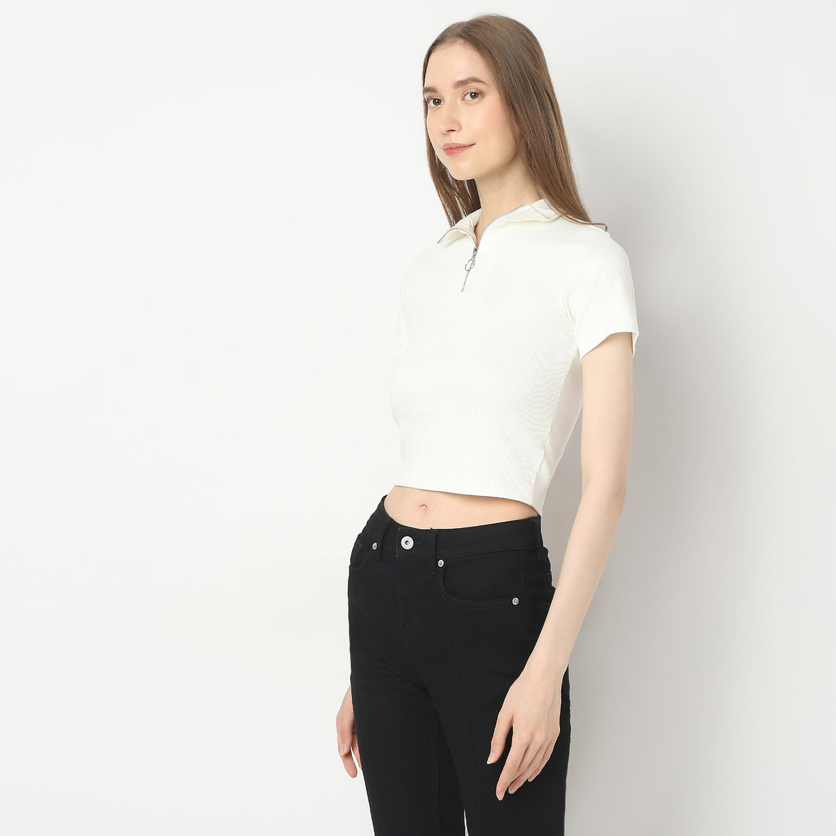 Regular Fit Solid T-Shirt