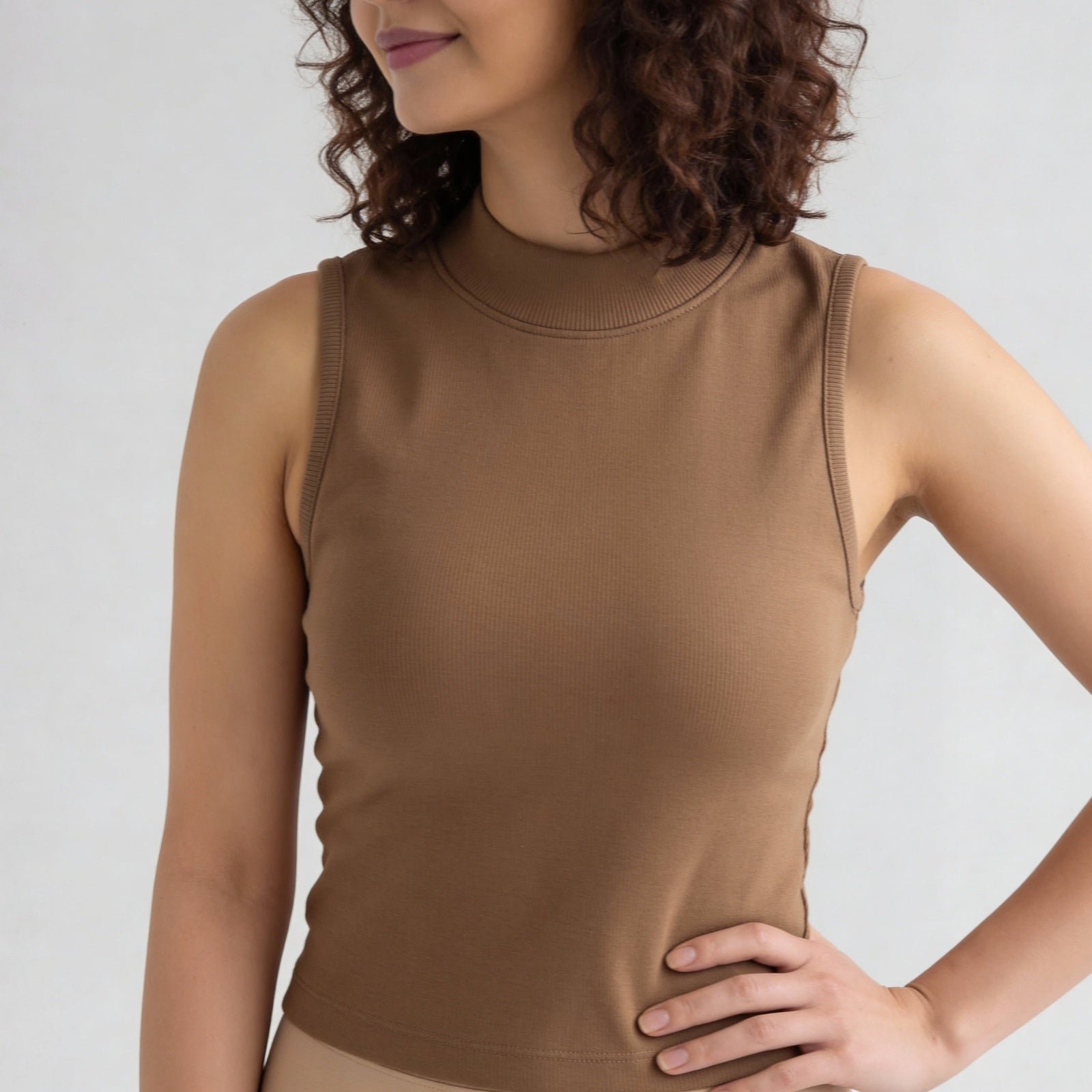 Betty Mock Neck Tank Top