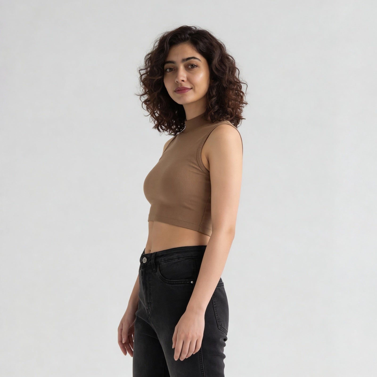 Betty Mock Neck Tank Top