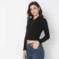 Buy Women Fitted Solid Short Sleeve T-Shirt  - Style Union