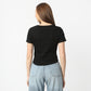 Slim Fit Short Sleeve Solid Betty Essential T-Shirt