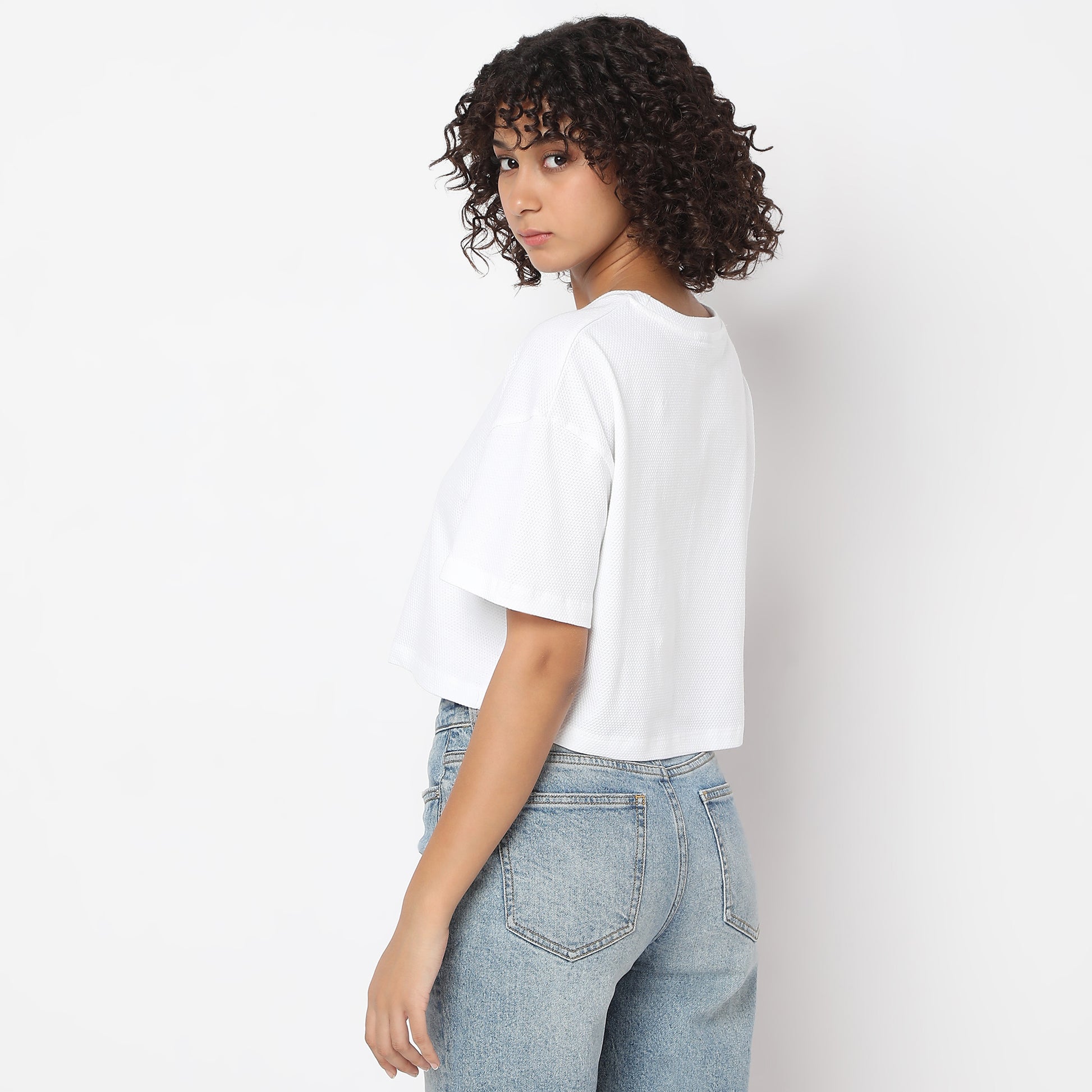 Boxy Fit Solid T-Shirt