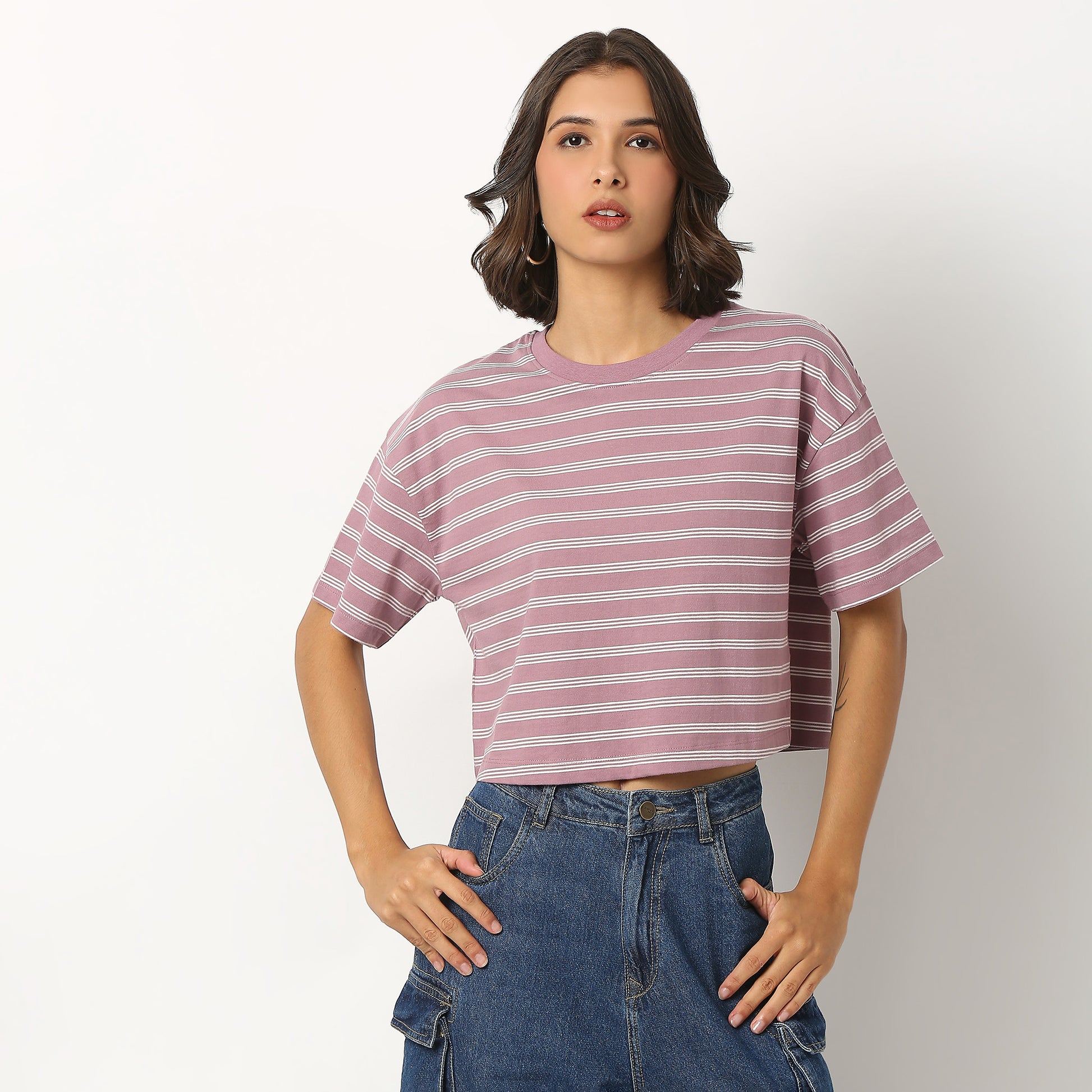 Betty Essential T-Shirt with Black and White Stripes