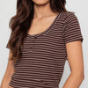Striped Betty Cropped T-Shirt