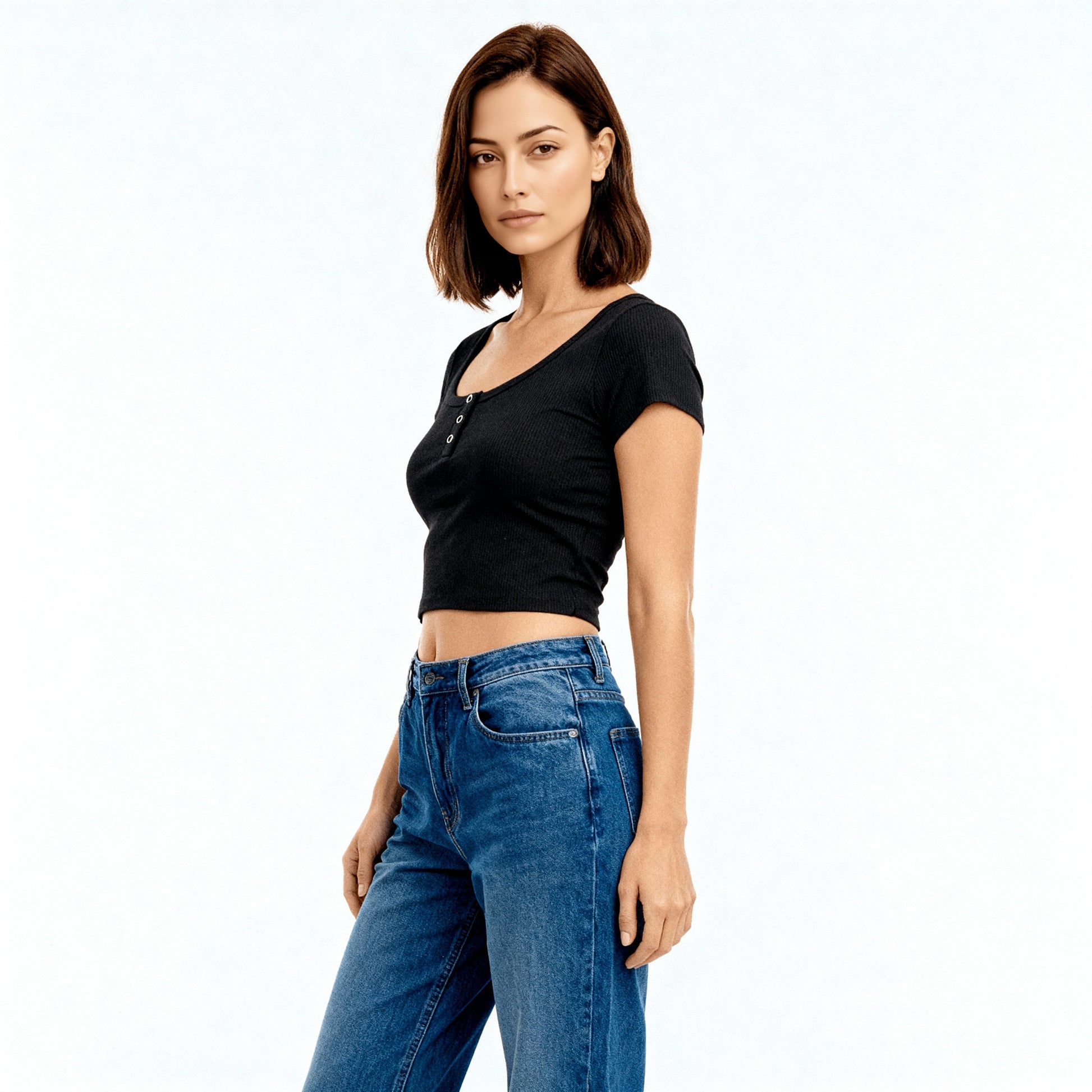 Slim Fit Cropped T-Shirt