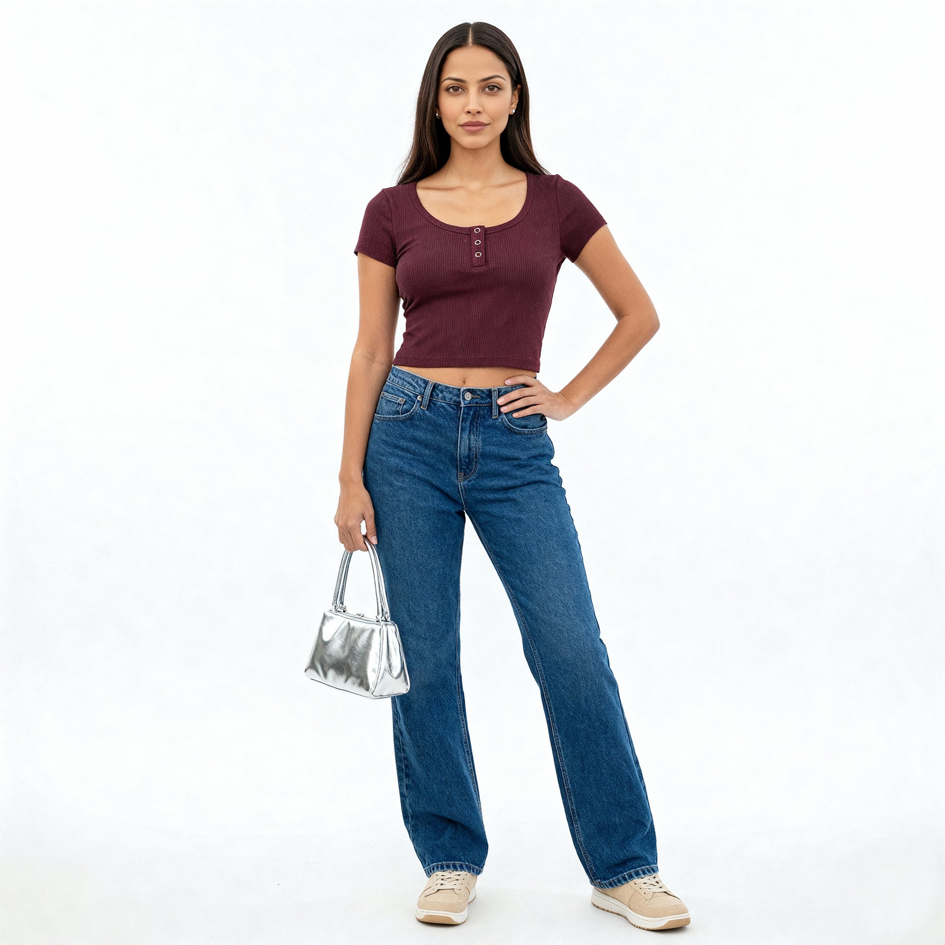 Slim Fit Cropped T-Shirt