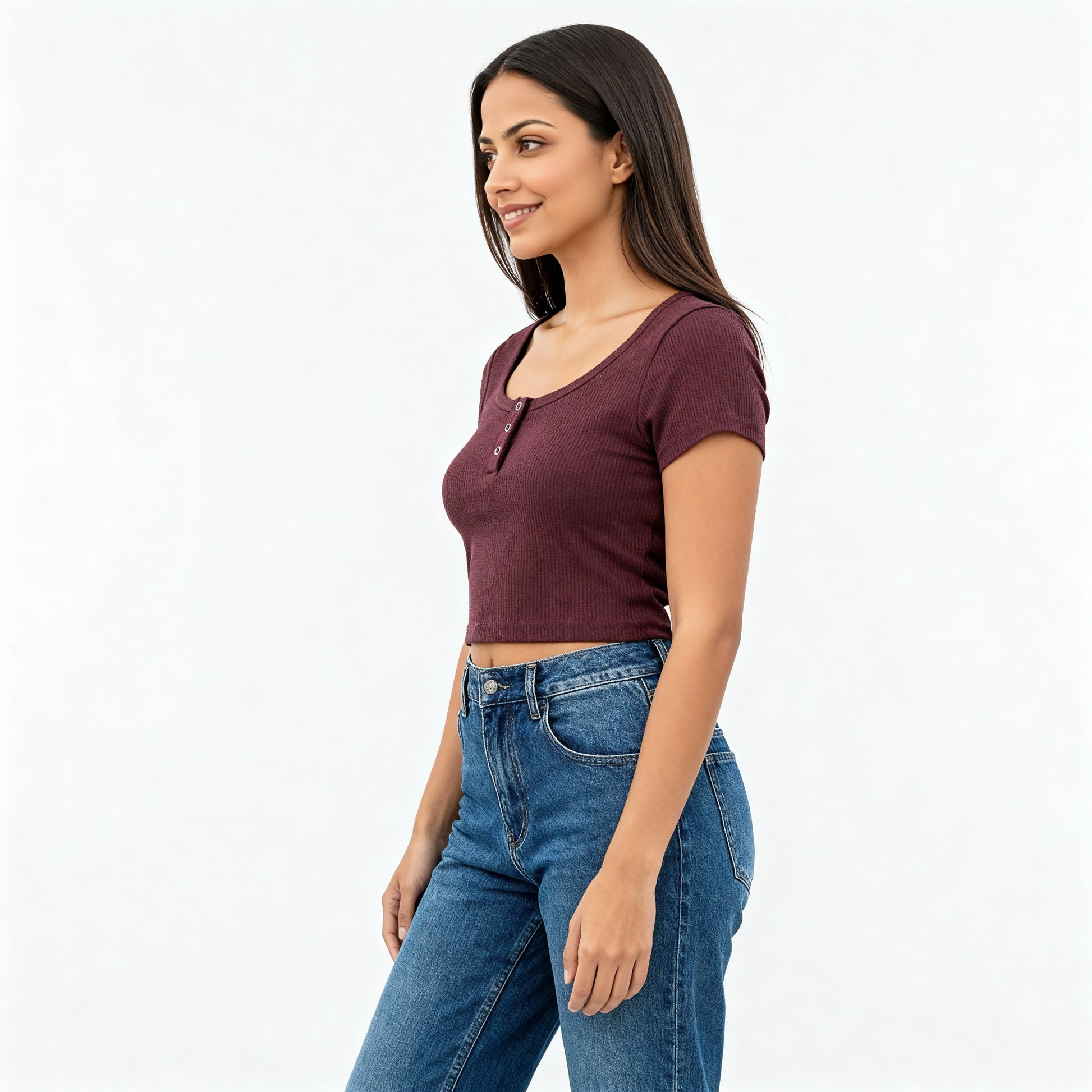 Slim Fit Cropped T-Shirt