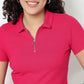 Buy Women Fitted Solid Short Sleeve T-Shirt  - Style Union