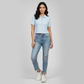 Polo Neck Cropped T-Shirt