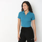 Buy Women Fitted Solid Short Sleeve T-Shirt  - Style Union