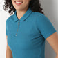 Buy Women Fitted Solid Short Sleeve T-Shirt  - Style Union