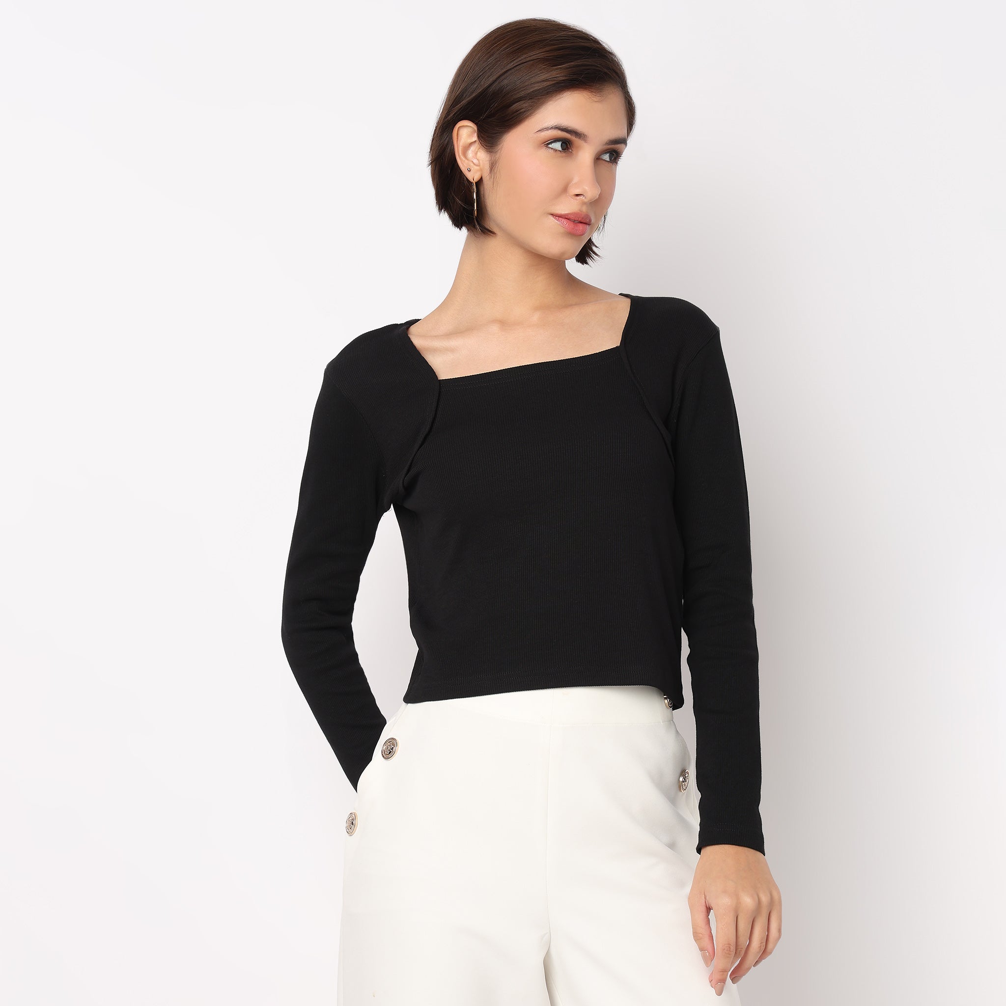 Full Sleeve Betty Crop T-Shirt