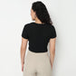 Buy Women Slim Fit Structured Short Sleeve T-Shirt  - Style Union