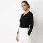 Polo Neck Crop T-Shirt