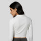 Polo Neck Crop T-Shirt