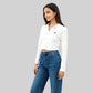 Polo Neck Crop T-Shirt
