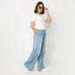 Cropped Side Ruched T-Shirt