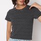 Striped Betty Essential Crop T-Shirt