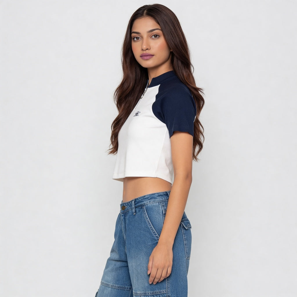 Mock Turtle Neck Slim Fit T-Shirt