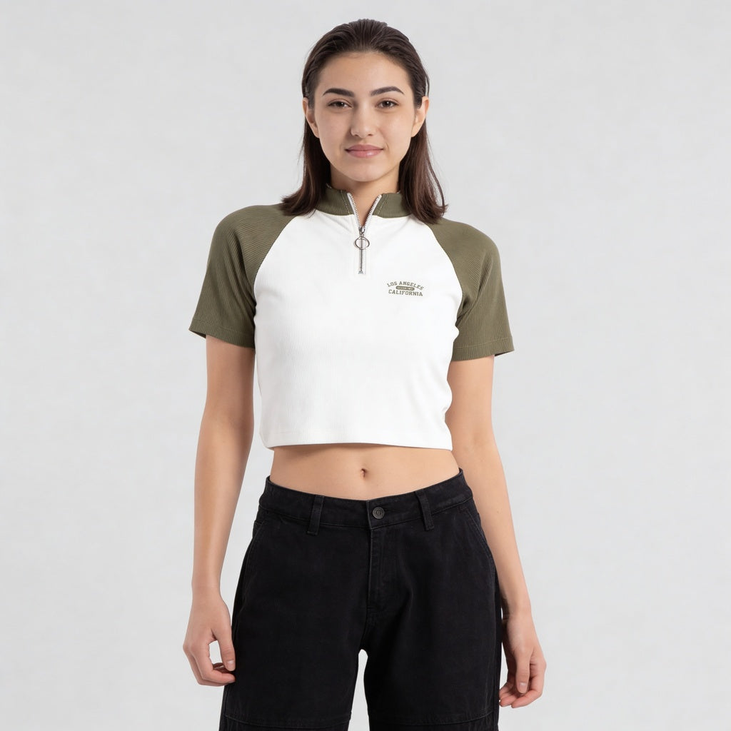 Mock Turtle Neck Slim Fit T-Shirt