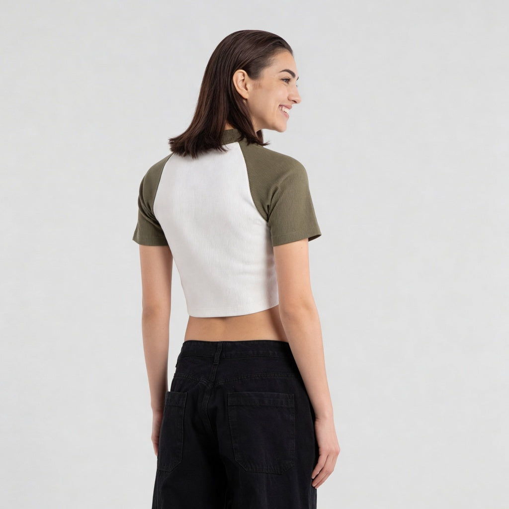 Mock Turtle Neck Slim Fit T-Shirt