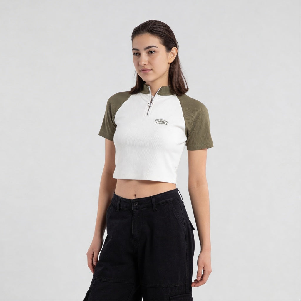 Mock Turtle Neck Slim Fit T-Shirt