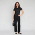 Polyester Spandex Solid Short Sleeve T-Shirt
