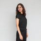 Polyester Spandex Solid Short Sleeve T-Shirt