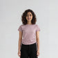 Polyester Spandex Solid Short Sleeve T-Shirt