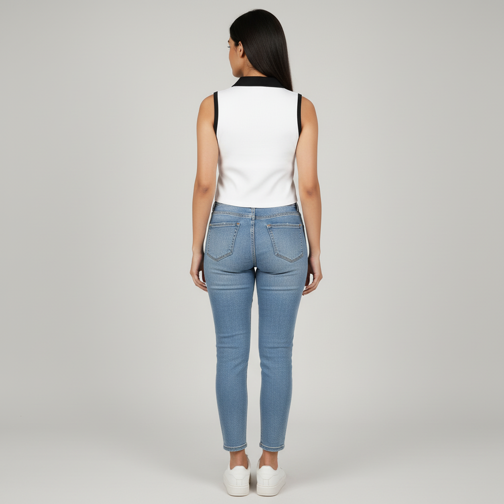 Knitted Solid Polo T-Shirt