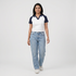 Solid Slim Fit Crop T-Shirt