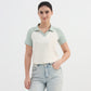 Solid Slim Fit Crop T-Shirt