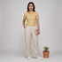 Striped Slim Fit Crop T-Shirt