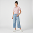 Slim Fit Striped Crop T-Shirt