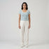 Knitted Striped Crop T-Shirt