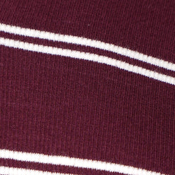 Striped Slim Fit Crop Polo T-Shirt